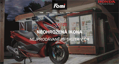 Desktop Screenshot of honda-fomi.cz